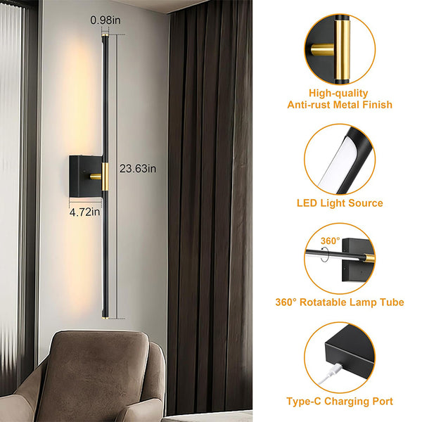 Sakerplus® Battery Operated Modern Wall Sconces