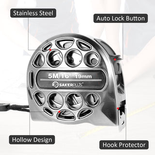 Sakerplus Stainless Steel Measuring Tape