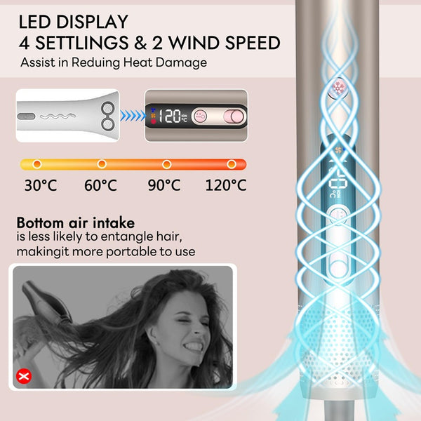 Sakerplus® 6-in-1 Ionic Air Wrap Styler