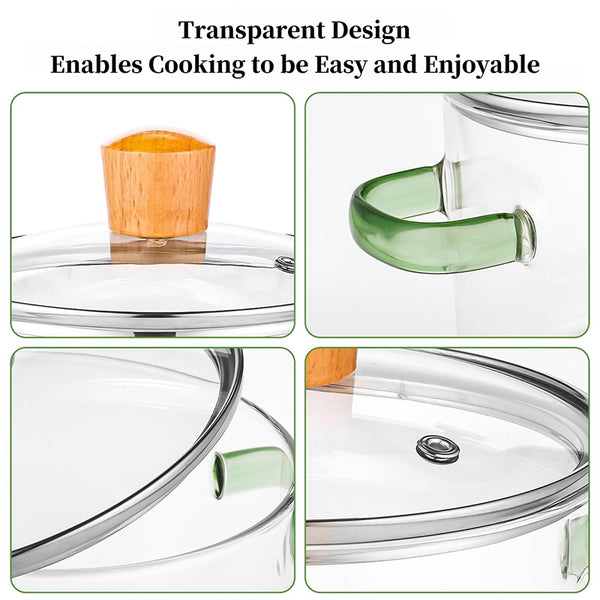 Sakerplus® Glass Simmer Pot For Quick Heating