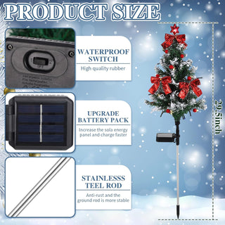 Sakerplus® Solar Christmas Tree Pathway Lights
