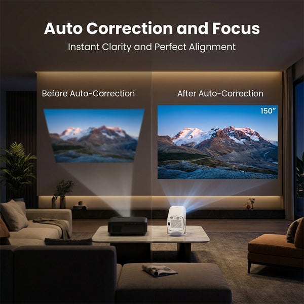 Sakerplus® Smart Rotatable Portable Mini Projector