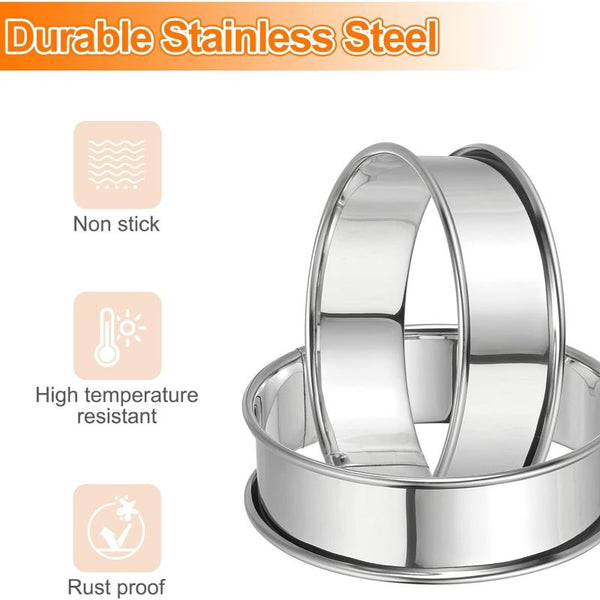 Sakerplus® English Muffin Crumpet Cookie Ring Set