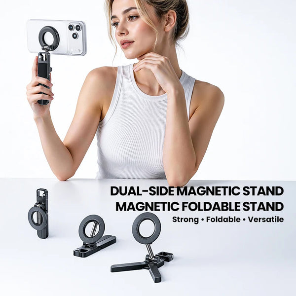 Sakerplus® Foldable Dual-Sided Magnetic Phone Stand
