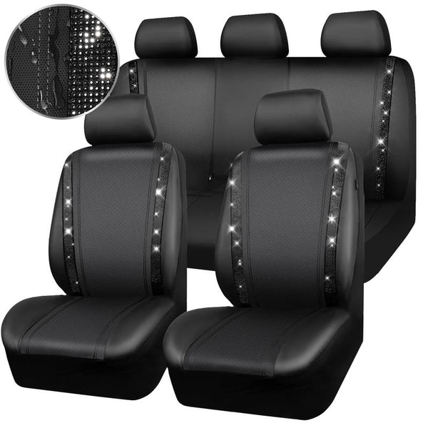 Fundas de asiento de coche de cuero de lujo Sakerplus® con brillo