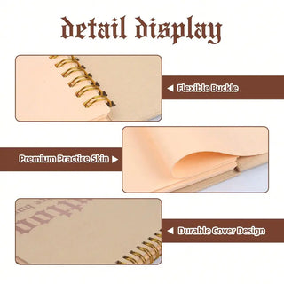 Sakerplus® Spiral Bound Tattoo Practice Skin Book