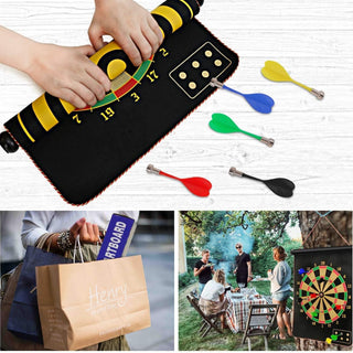 Sakerplus® Magnetic Dart Board Double-Sided Game