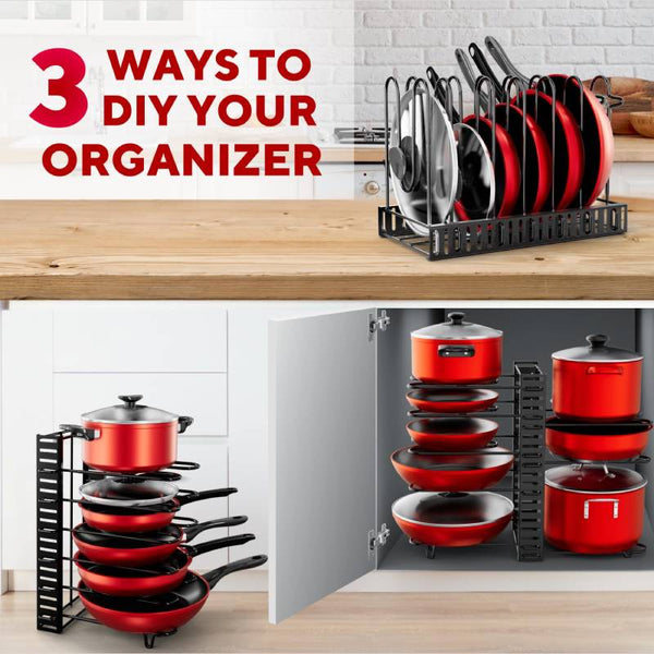 Sakerplus® Adjustable Pan Organizer