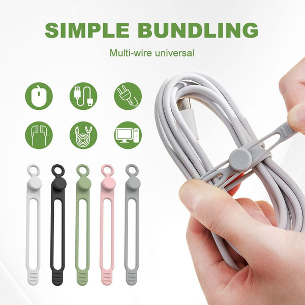 Organizador de cables de silicona Sakerplus®