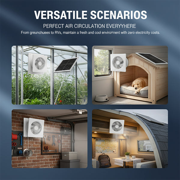 Sakerplus® High Velocity Solar Ventilation Fan