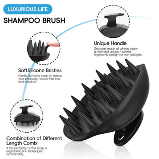 Sakerplus® Silicone Back Scrubber Shower Brush Set