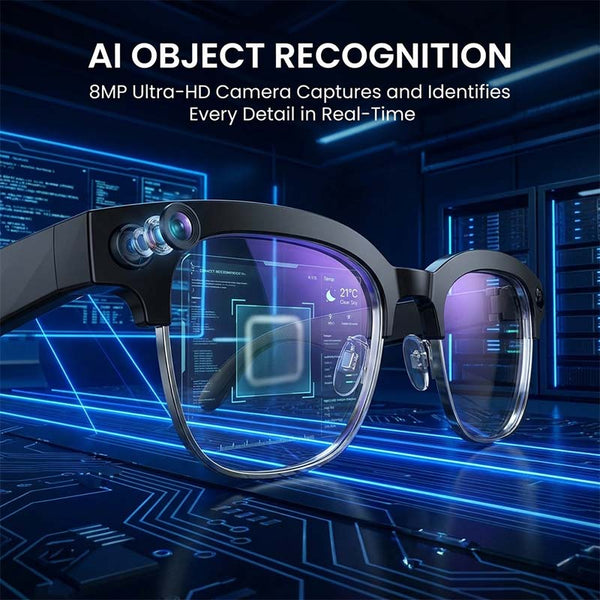 Sakerplus® AI Camera Glasses with Real-Time Translation