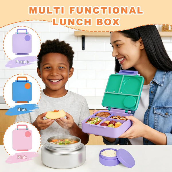 Sakerplus® Kids Insulated Leakproof Bento Lunch Box