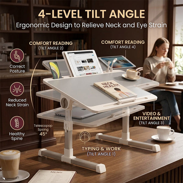 Sakerplus® Adjustable Lap Desk With Light