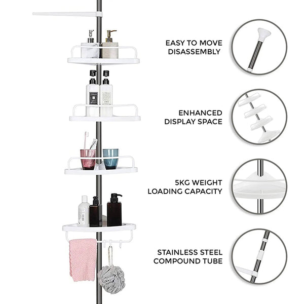 Sakerplus® Drill-Free Wall Mounted Storage Shelf