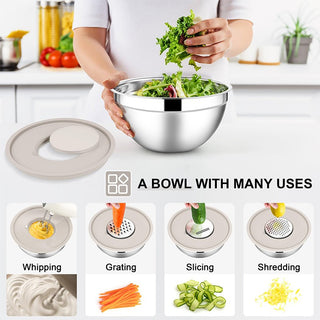 Sakerplus Stainless Steel Mixing Bowls Set