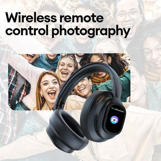 Sakerplus Hybrid ANC Wireless Headphones with MP3