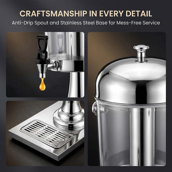 Sakerplus® Stainless Steel Cold Drink Dispenser