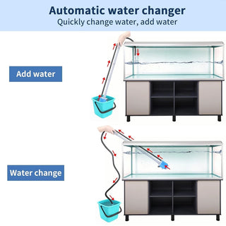 Sakerplus Electric Aquarium Gravel Cleaner with Filter