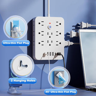 Sakerplus® 20-in-1 Surge Protector Power Strip