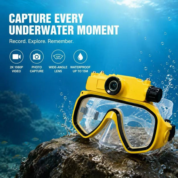 Sakerplus® Waterproof Recording Swimming Diving Mask