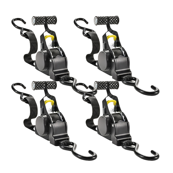 Sakerplus® Automatic Retractable Heavy-Duty Ratchet Strap