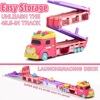 Sakerplus® Unicorn Toy Car Set Girls