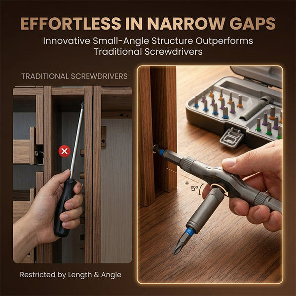 Sakerplus® Portable Precision Ratchet Driver Set