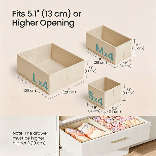 Sakerplus® Smart Drawer Organizer For Clothing Storage