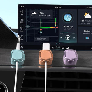 Organizador de escritorio con clips magnéticos para cables Sakerplus®