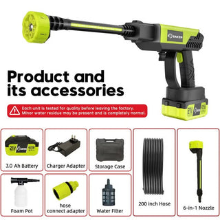 Sakerplus® Cordless Pressure Washer Gun