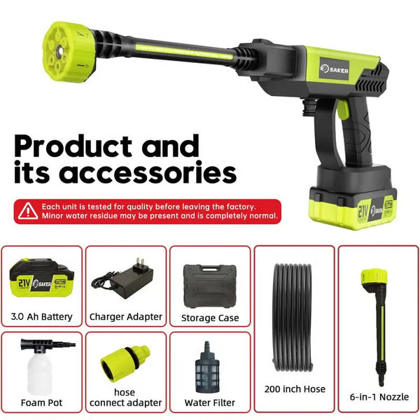 Sakerplus® Cordless Pressure Washer Gun