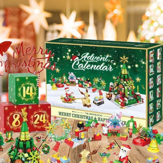 Sakerplus New Advent Calendar Children's Christmas Building Blocks