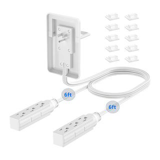 Sakerplus Ultra Thin Flat Plug Power Strip