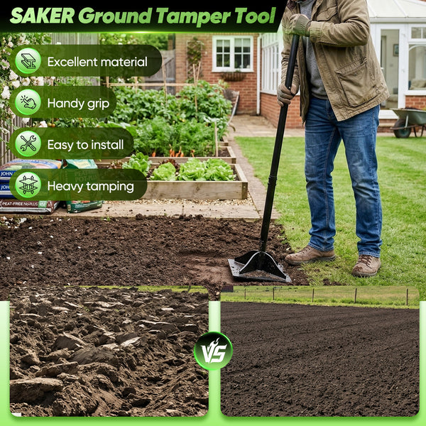 Sakerplus® Heavy Duty Ground Tamper Tool