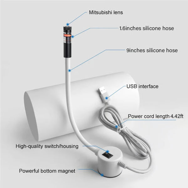 Lámpara de costura y acolchado con posicionamiento magnético Sakerplus®
