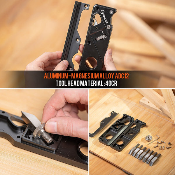 Woodworking Hand Tool for Precise Edges - SAKER® Chamfer Plane