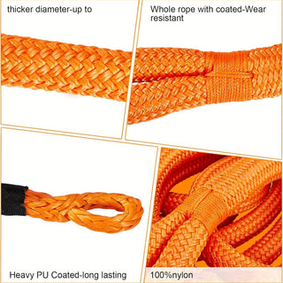 Sakerplus Kinetic Recovery Rope With Shackles