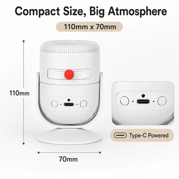 Sakerplus® Rotating Galaxy Projector With Adjustable Focus