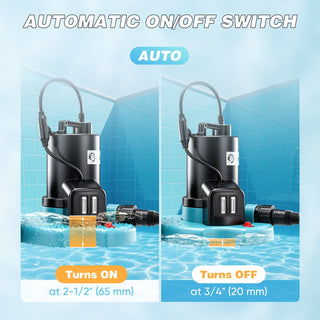 Sakerplus® 1/4 HP Pool Cover Pump