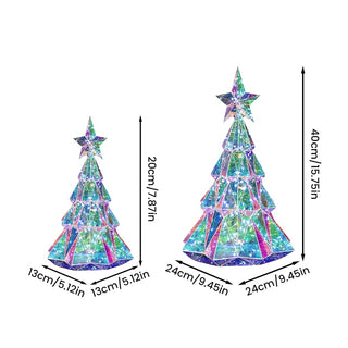 Sakerplus Lighted Prism Christmas Tree Decor