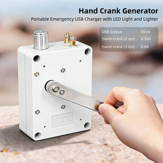 Cargador de emergencia para linterna con manivela Sakerplus®