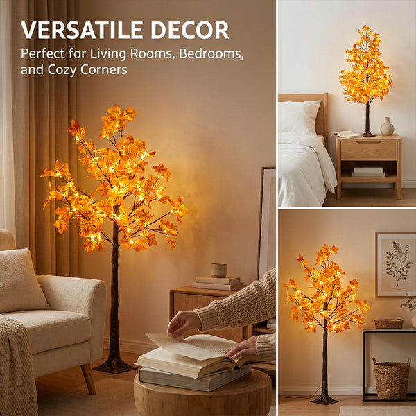 Sakerplus® 5FT 96LED Lighted Maple Tree Set
