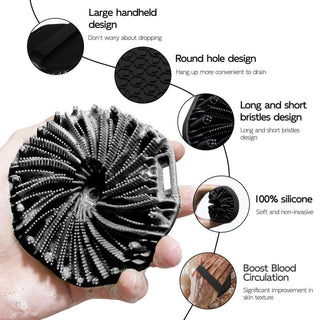 Sakerplus® Silicone Back Scrubber Shower Brush Set