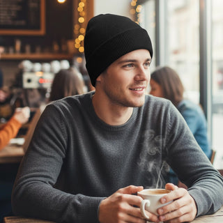 Sakerplus® Satin Lined Knit Beanie Hat