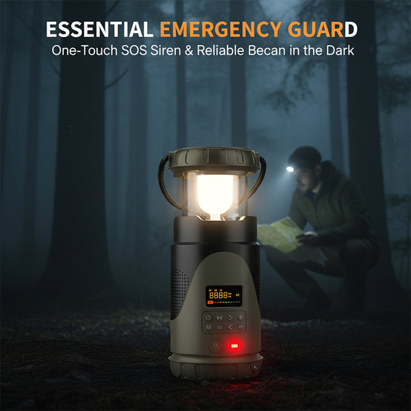 Sakerplus® Emergency Camping Lantern Flashlight Solar USB