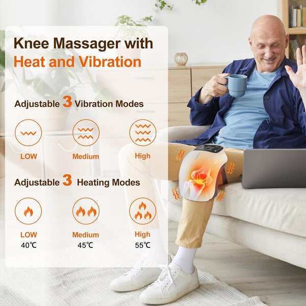 Masajeador de rodillas Sakerplus® con calor y vibración
