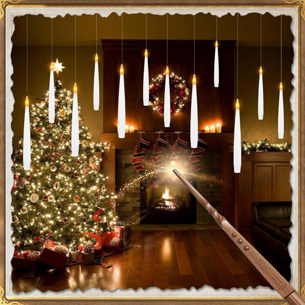 Sakerplus® Floating Flameless LED Taper Candle Set