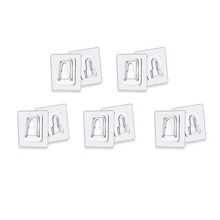Sakerplus® Transparent Double Sided Wall Hooks
