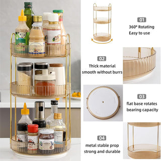 Sakerplus® 360 Rotating Makeup Organizer Stand